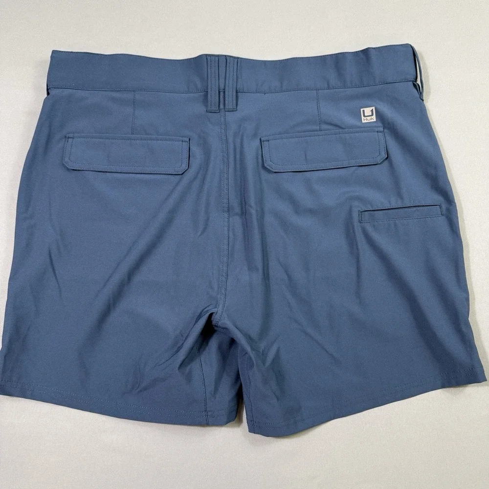 Lot Of‎ 4 Huk Pursuit Fishing Shorts Mens XXL Black/Navy/Beige 6